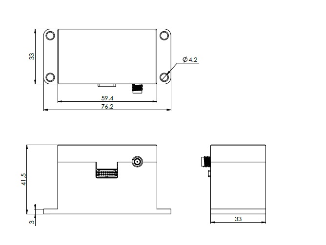 EL-N-1 mechanical dimensions drawing